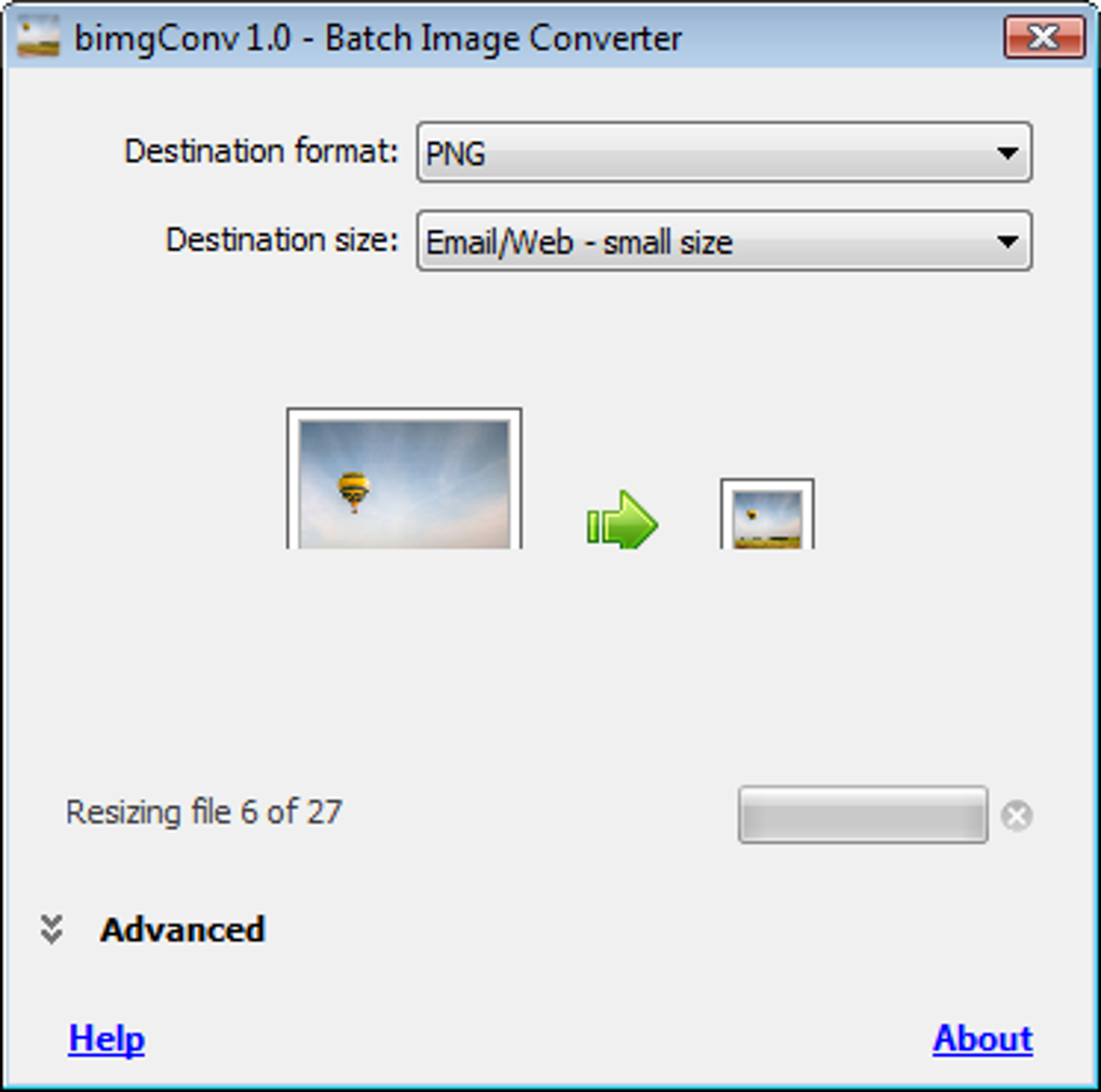 Multiple images being converted simultaneously